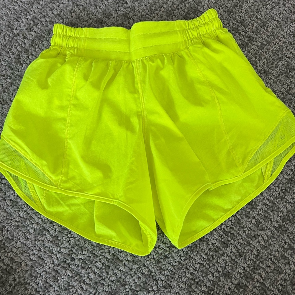 lululemon athletica Neon Yellow Women’s Athletic Shorts